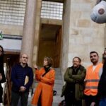 Los trabajos de restauración de la cúpula de la iglesia de La Laboral entran en su fase final