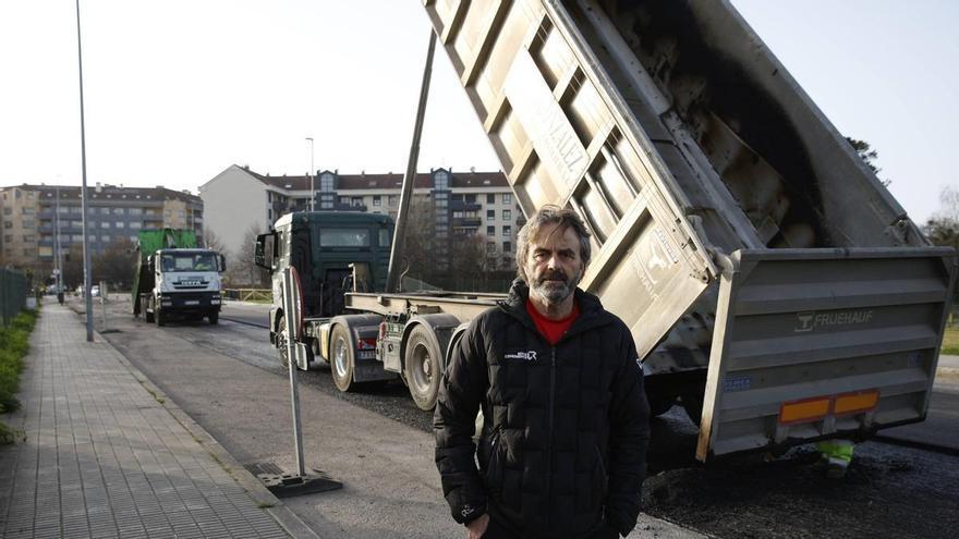 El «macroplán» de asfaltado de calles en Gijón, en marcha.