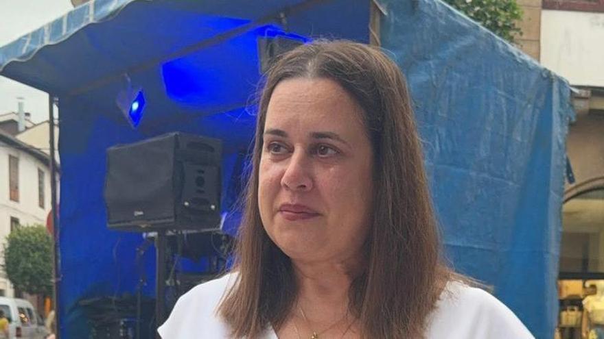 María José Cueli, cofrade- 2026 de la fiesta de La Pinza, en Cangas de Onís