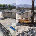 Comienzan las catas en el entorno de la Laboral, claves para el proyecto para recuperar la piscina