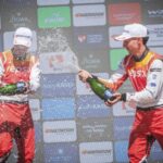 El piloto asturiano Alejandro Cachón, tercero en el rally Acrópolis