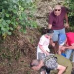Los pescadores de Amigos del Nalón repueblan con seis mil alevines de trucha el río Nora a su paso por Noreña