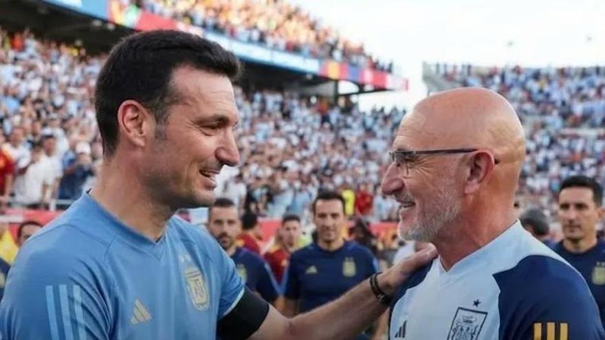 Luis de la Fuente contra Lionel Scaloni: maestro y alumno se citan en la final del Mundial