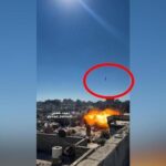 Así es un ataque con misil de Israel a la ciudad de Gaza